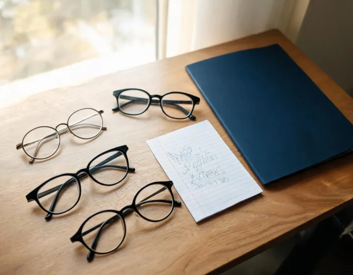 Independent eyeglass frame sourcing worksheet illustration