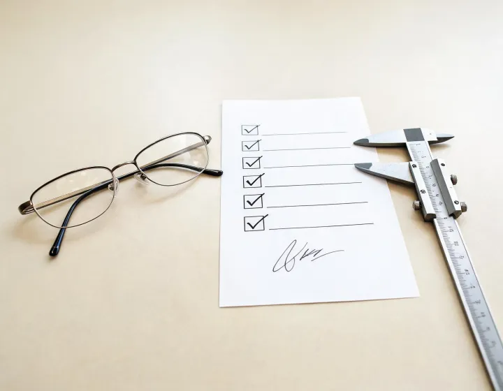 Eyeglass frames wholesale sample approval checklist illustration