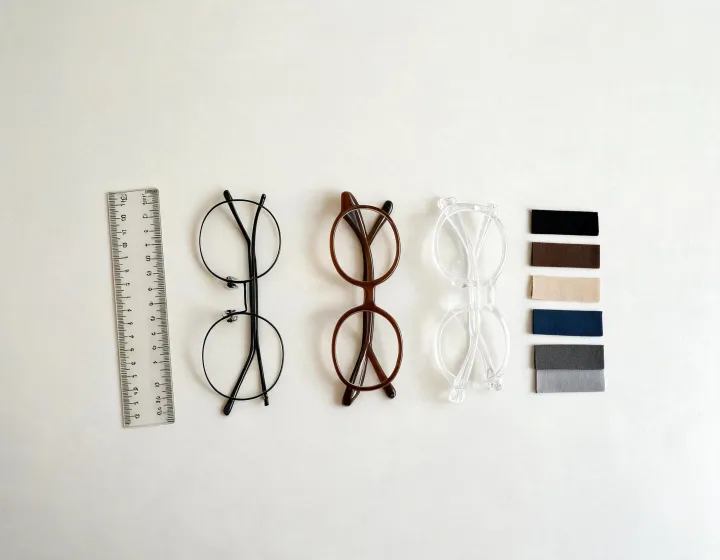 Wholesale eyeglass frames size worksheet illustration